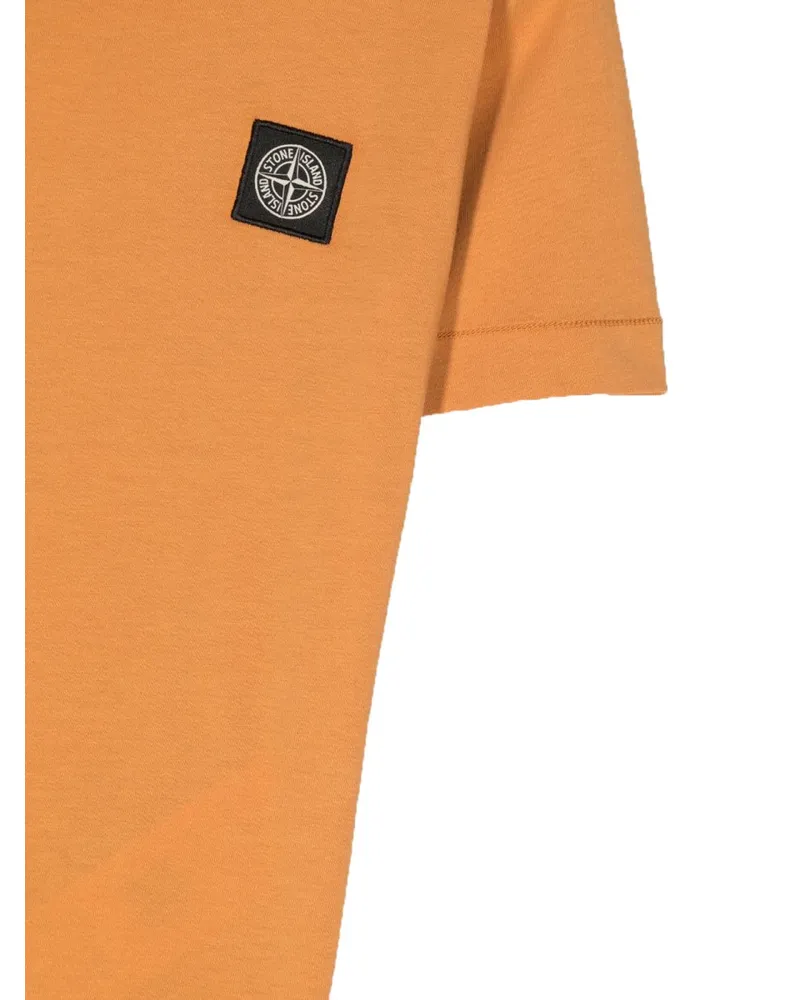 Stone Island Cotton T-Shirt — Brown Brown