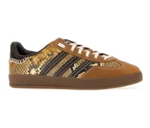 Unisex Printed Leather Adidas X Wales Bonner Gazzelle Sneakers Dust Rust-Wonder White-Collegiate Burgundy Rust/wonder White/collegiate
