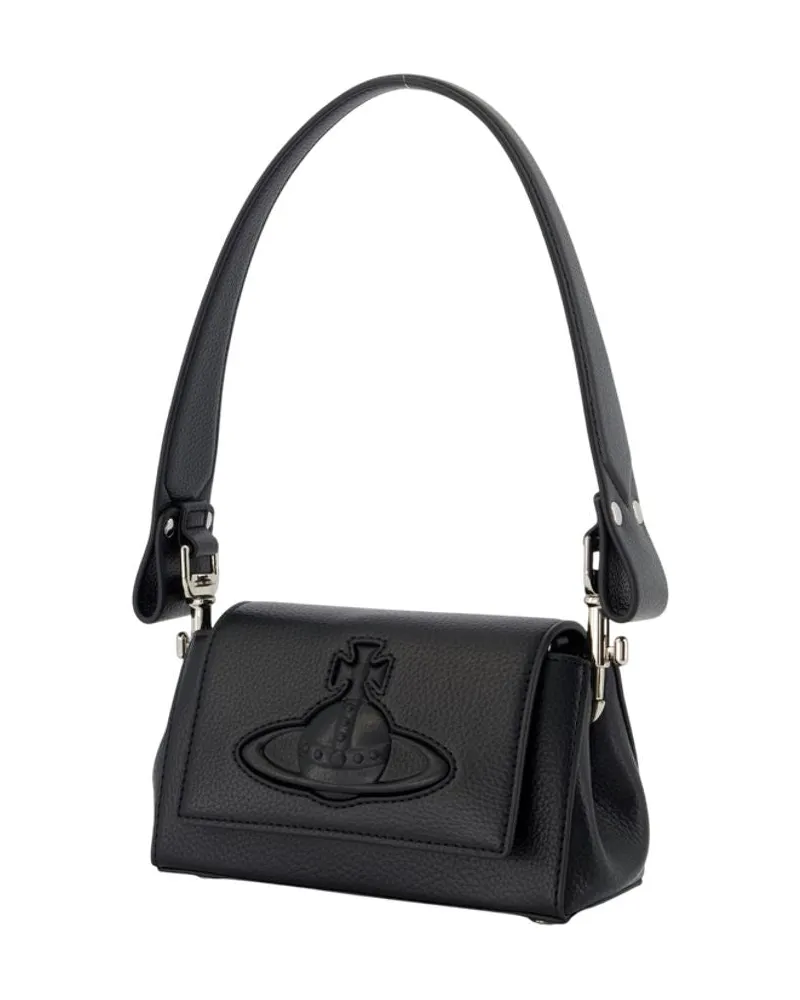 Vivienne Westwood Women's Hazel Small Purse -  Synthetic Black Bags Shoulder-Hobo-Bags Black