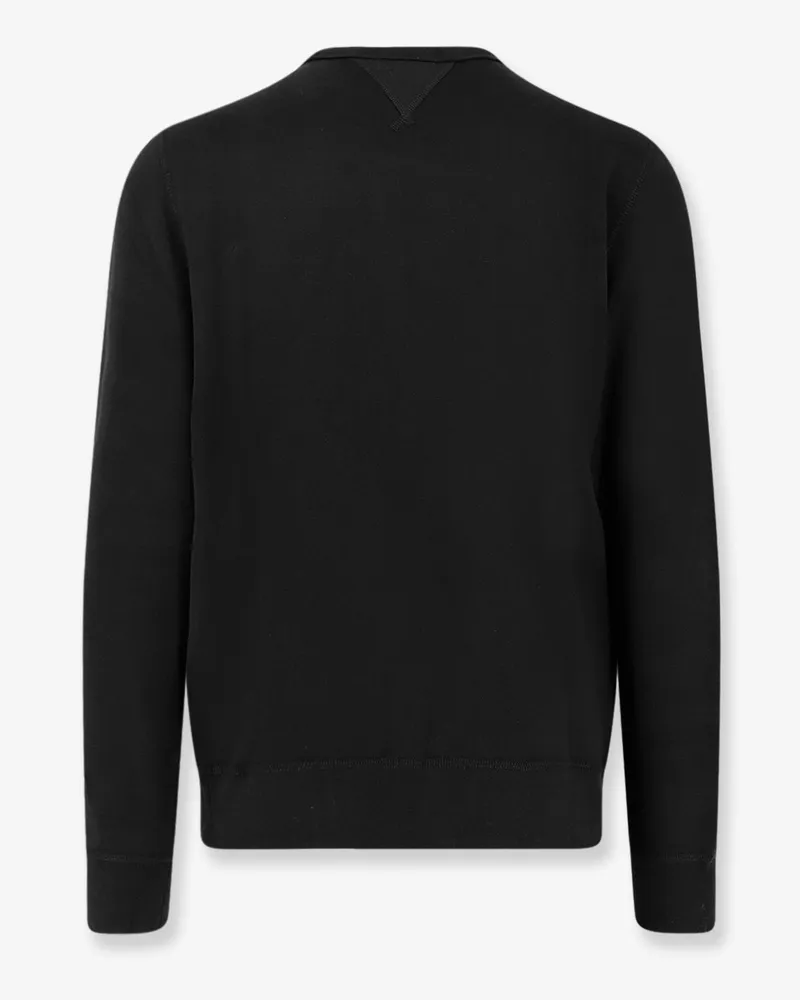 Ralph Lauren Men Sweater Cotton-Blend Black Sweatshirts Black