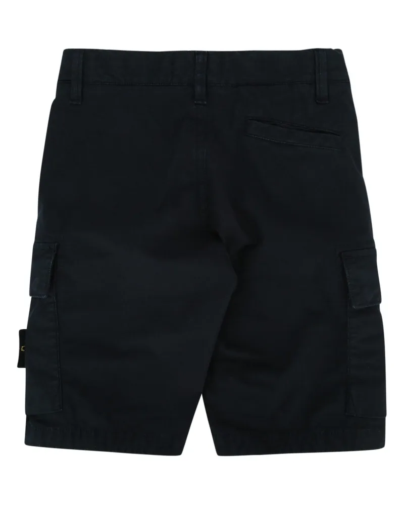 Stone Island Compass Patch Cargo Cargo Shorts — Navy Navy