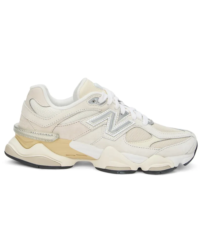 New Balance Chunky Leather Mesh Sneaker — Beige Beige