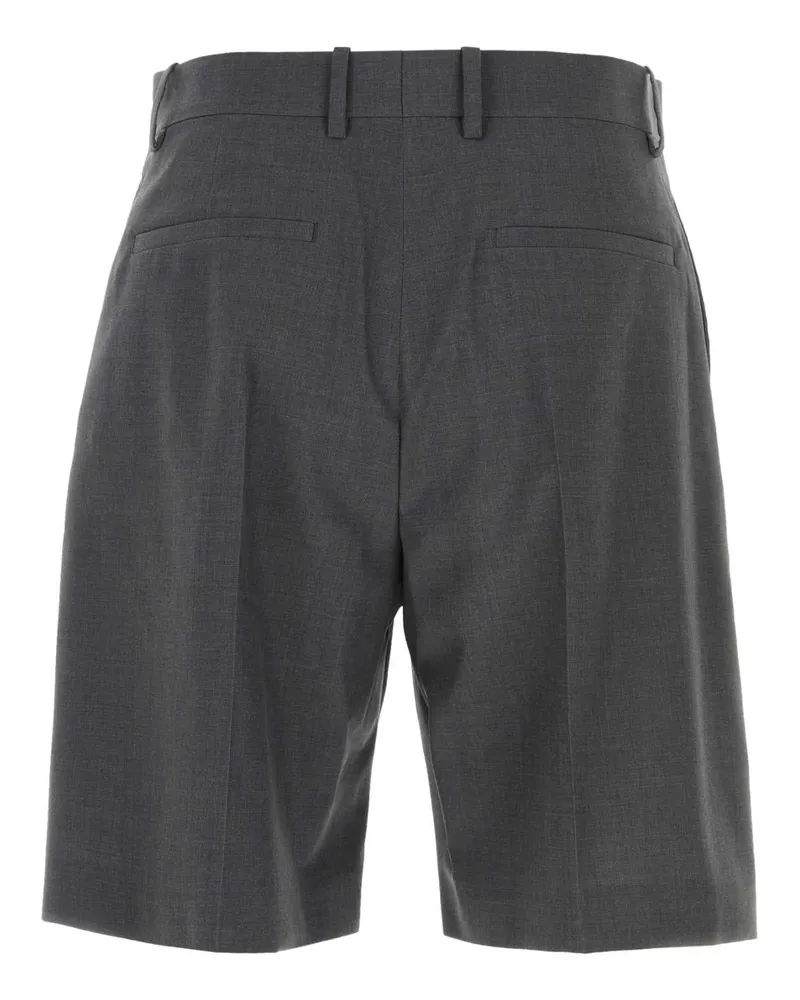 Jil Sander Men's Dark Grey Wool Bermuda Shorts Stonegrey Exterior: Virgin Gray