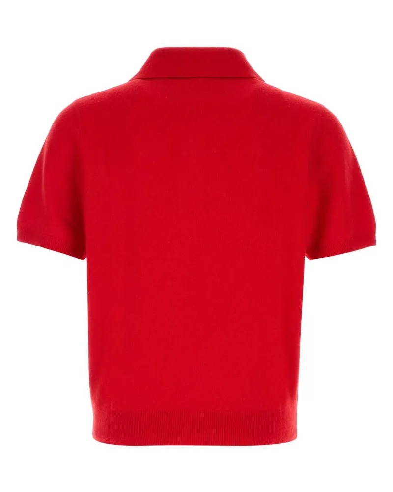Entire Studios Sleeve Polo Shirt — Red Red