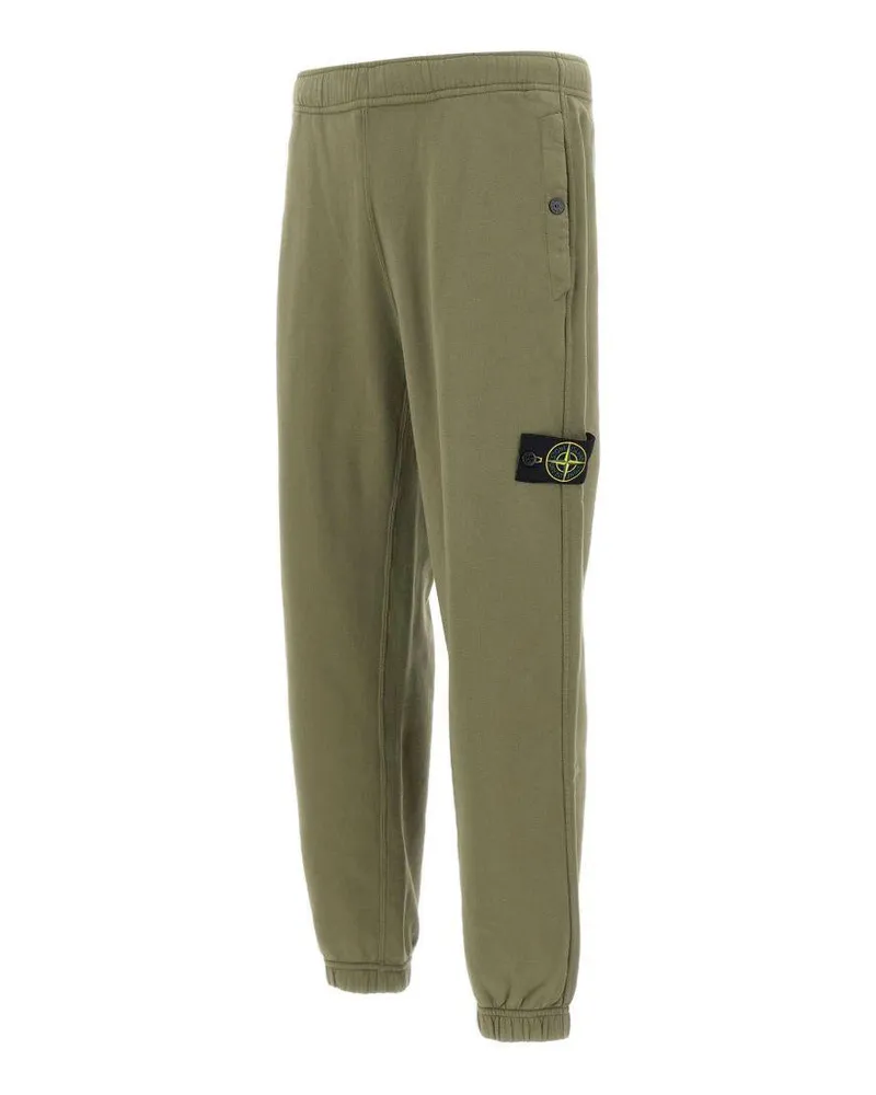 Stone Island Men's Trousers Military Green Cotton Green