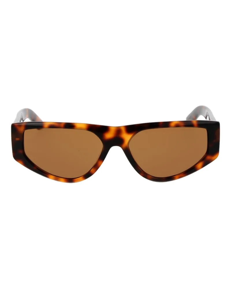 GCDS Women's Brown Plastic Sunglasses Brown