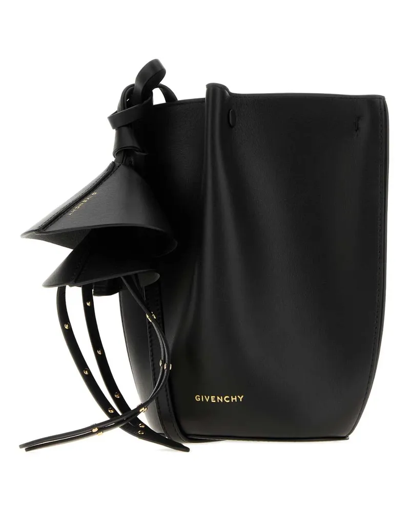 Givenchy Nano Calfskin Leather Bucket Bag — Black Black