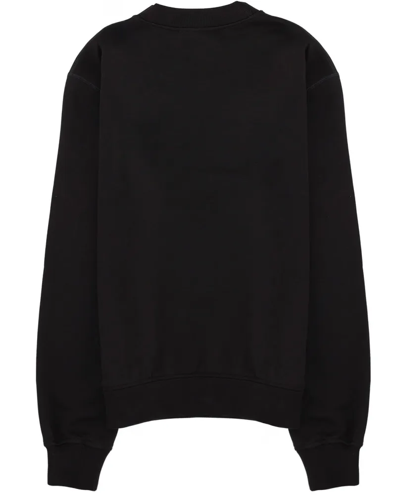Dolce & Gabbana Logo Patch Sweatshirt — Black Black