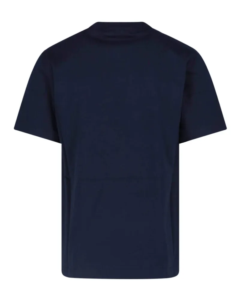 Burberry Men's T-Shirts And Polos Blue Cotton Navy