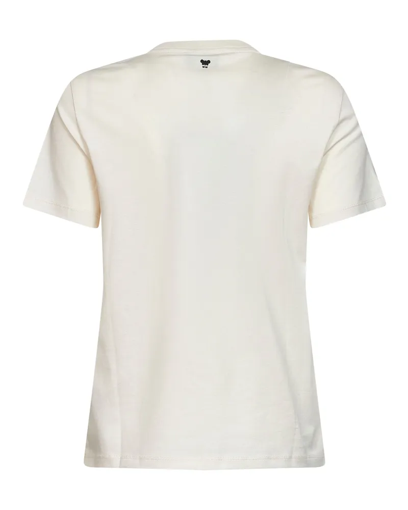 Max Mara Women's T-Shirt Wkdedison White Jersey Cotton T-Shirts & Jerseys White