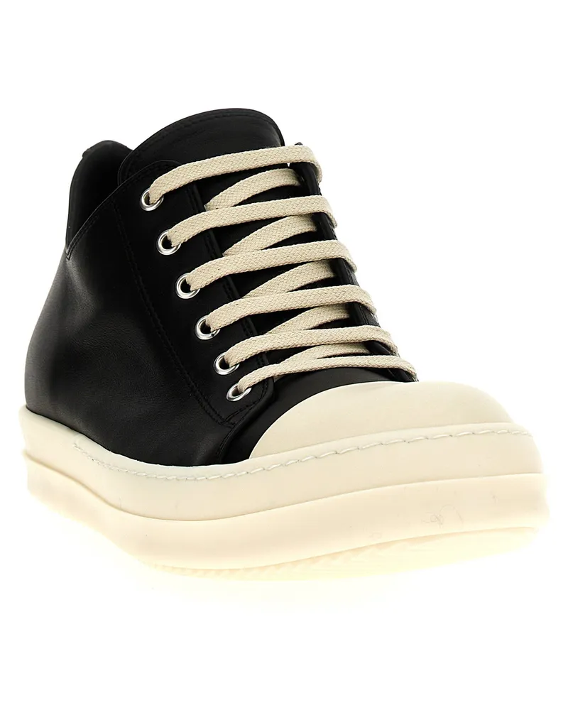 Rick Owens Low Sneaks Sneakers — Black Black