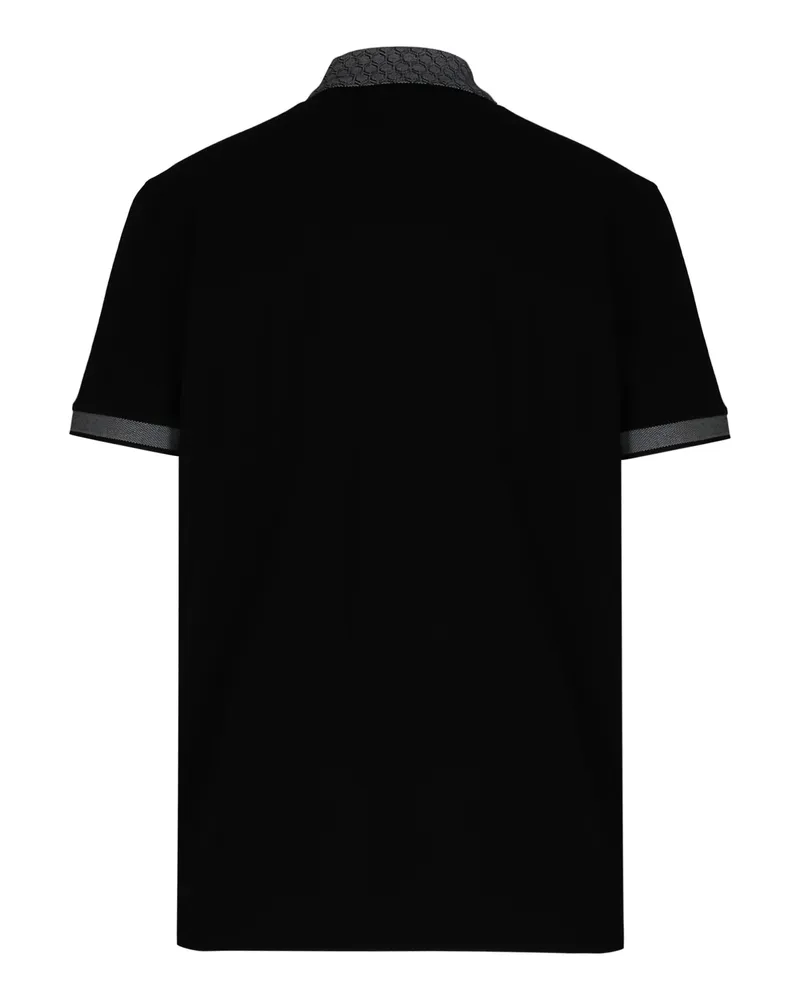 HUGO BOSS Men's Polo Shirt Pique Cotton Black T-shirts And Polos Black
