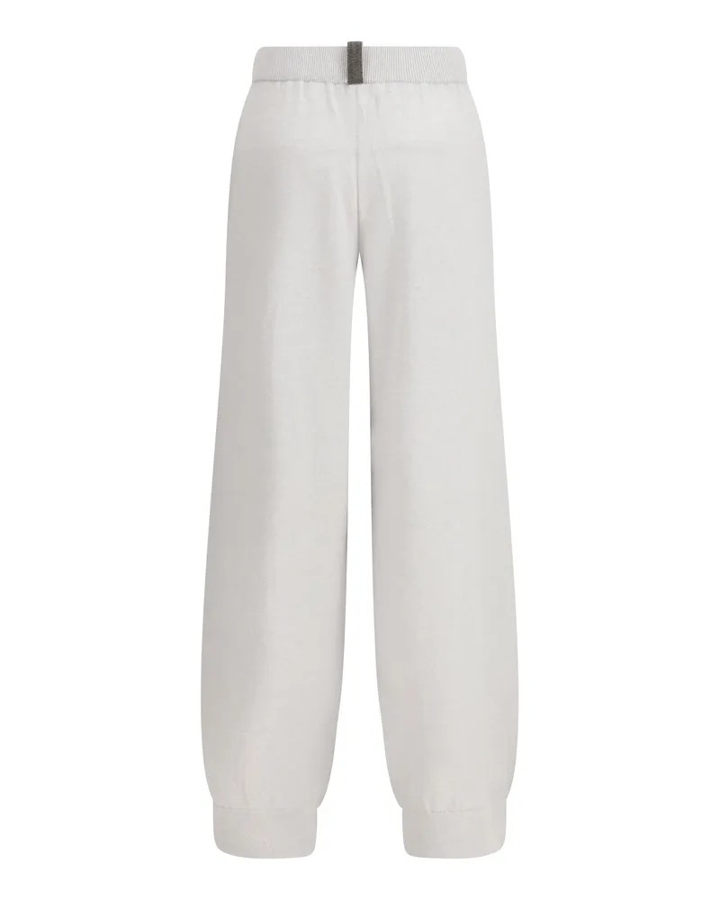Fabiana Filippi Women's Jewel Detail Pants Pioggia Trousers Beige