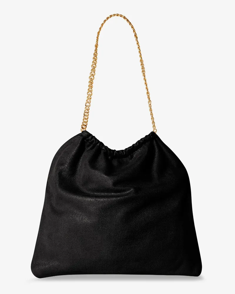 Stella McCartney Women's Shoulder Bag Falabella Shaggy Deer Black Black