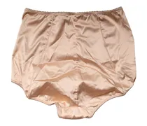 High-Waist Silk-Blend Shapewear Bodysuit — Beige