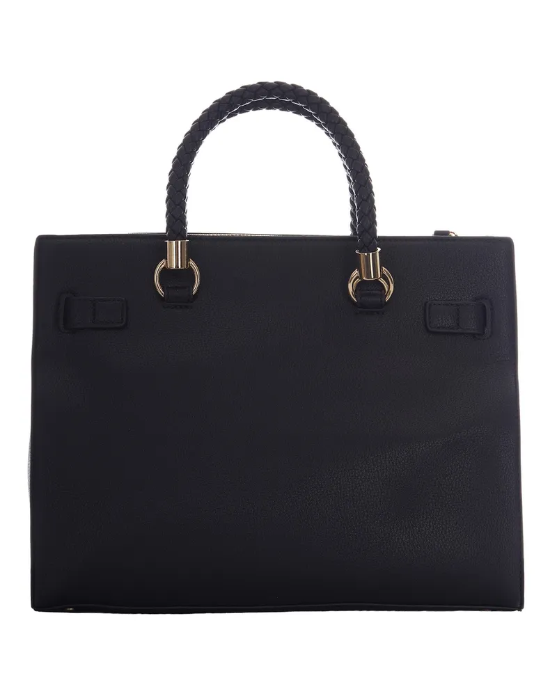 Liu Jo Women's Satchel Bag M Black Polyurethane Handbags Hand Black