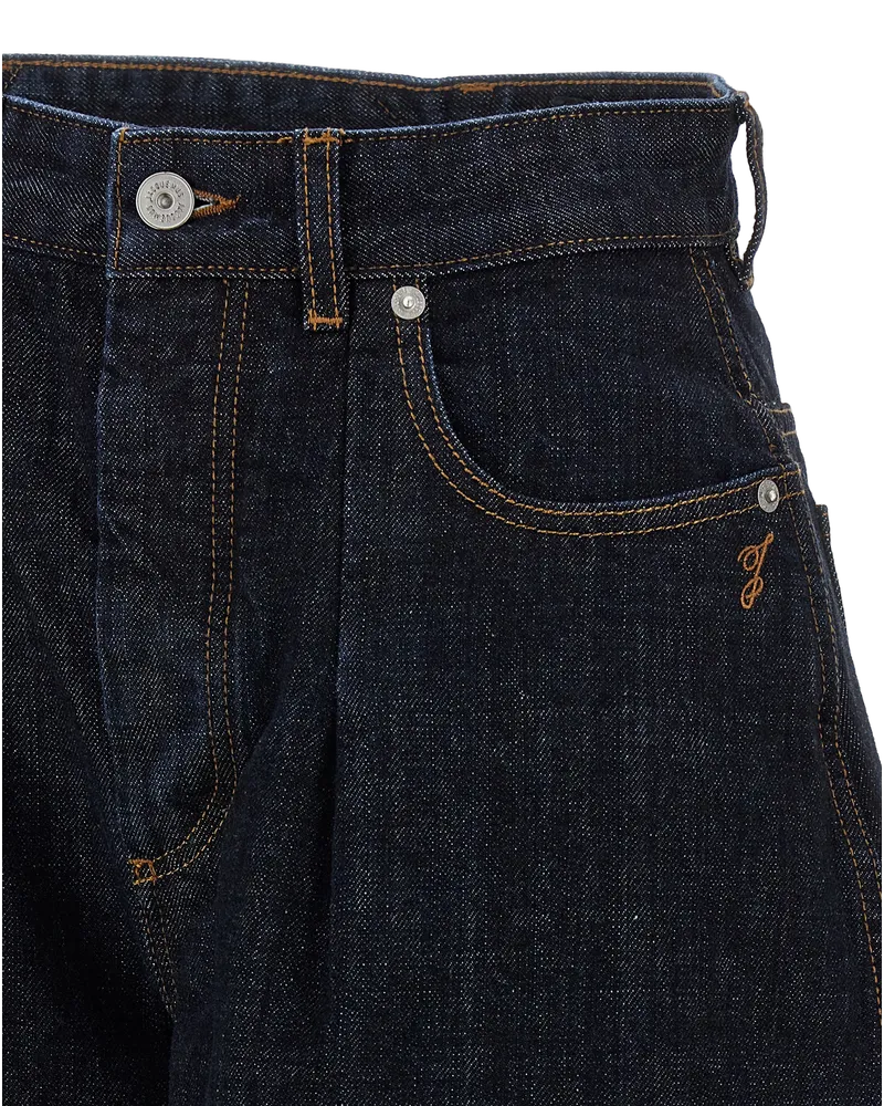 Jacquemus Le De-Nimes Ovalo Jeans — Blue 