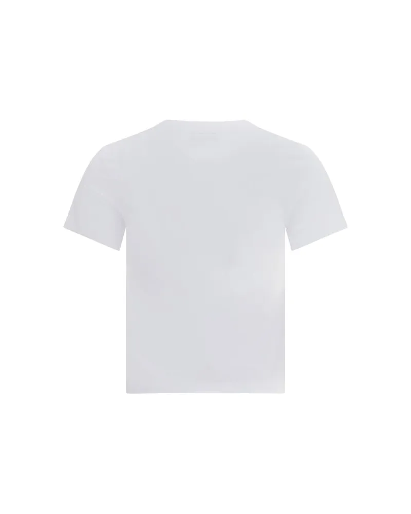 AMI Paris Women's White Cotton T-Shirt White