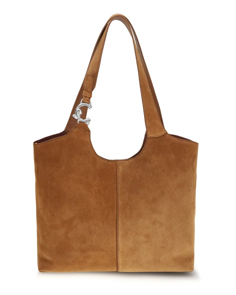 Coccinelle Women's Shoulder Bag C-Easy Cognac Calf Leather Brown