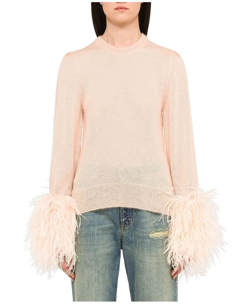 Gucci Women's Multicolor Wool Sweatshirt Clothing Beige