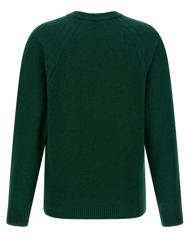 J.W.Anderson Logo-Embroidered Wool Sweater — Green Green