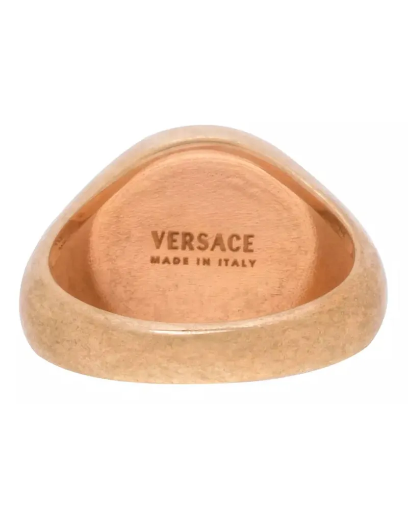 Versace Women's La Medusa Tribute Logo Ring Gold Accessories > Jewelry Gold
