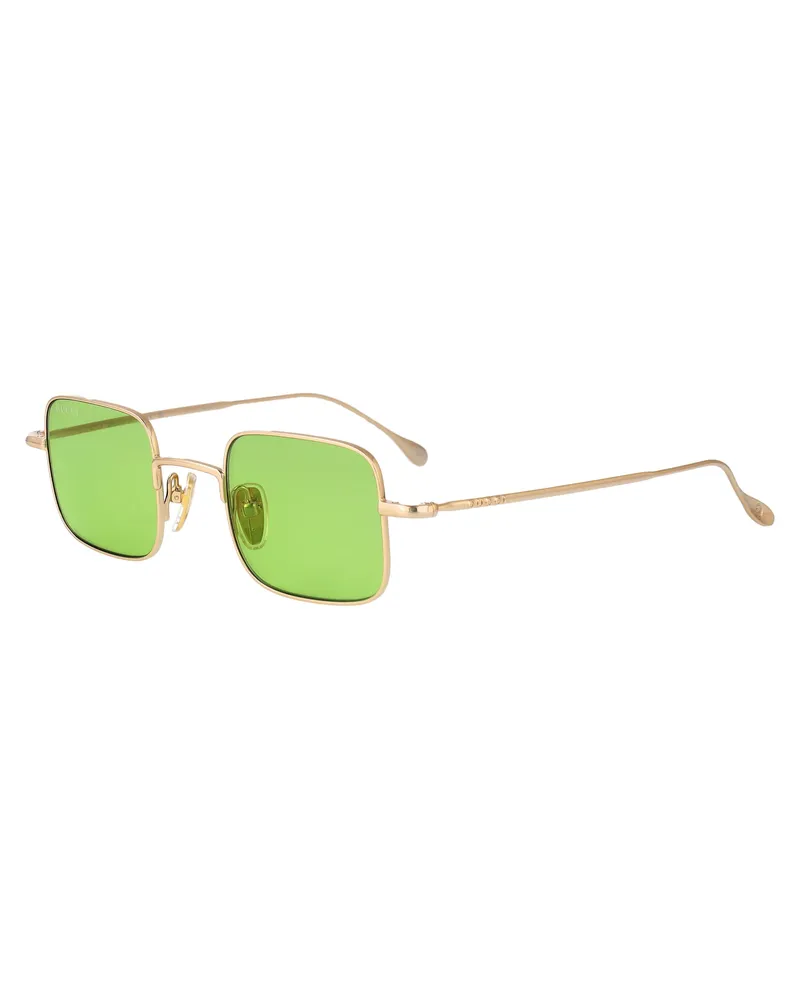Gucci GG1813S Gold Metal Square Sunglasses — Gold Gold