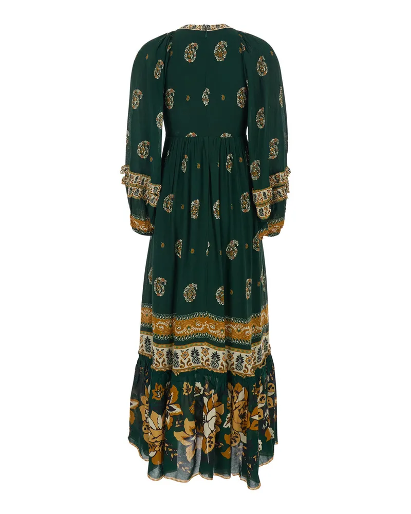 FARM Rio Women Long Dress Ayla Green Viscose Green
