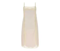 Women's Lace-Trimmed Linen Dress Beige Trochusniloticus