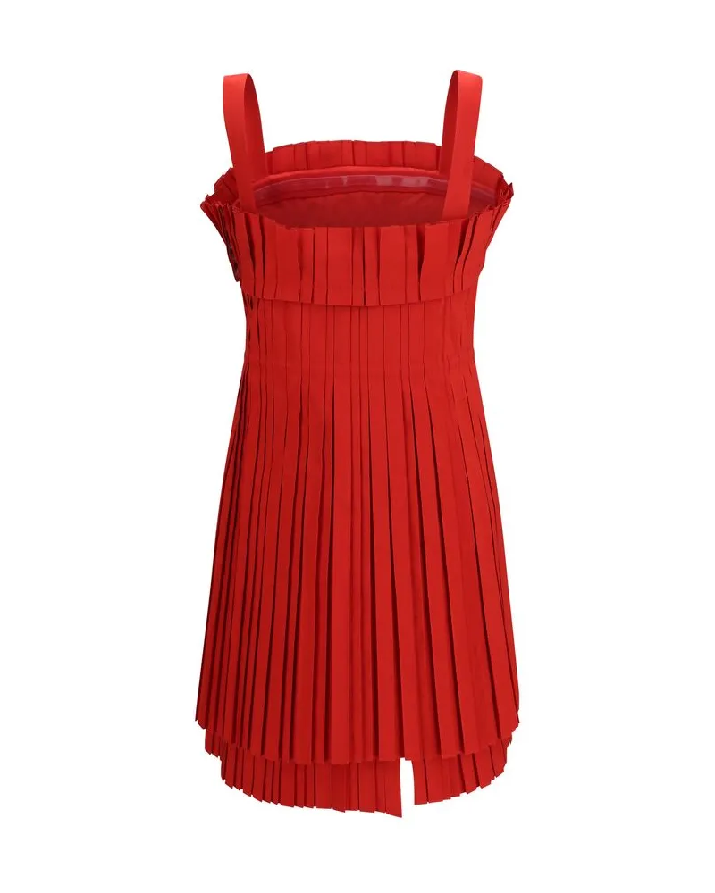 Fendi Women's Multicolor Polyester Cocktail Dress Red