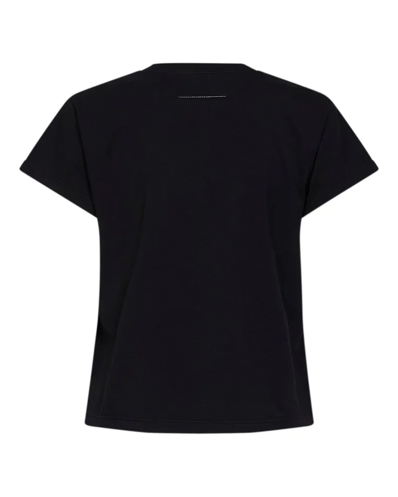 Maison Margiela Women T-Shirt Cotton Jersey Black T-Shirts & Jerseys Black
