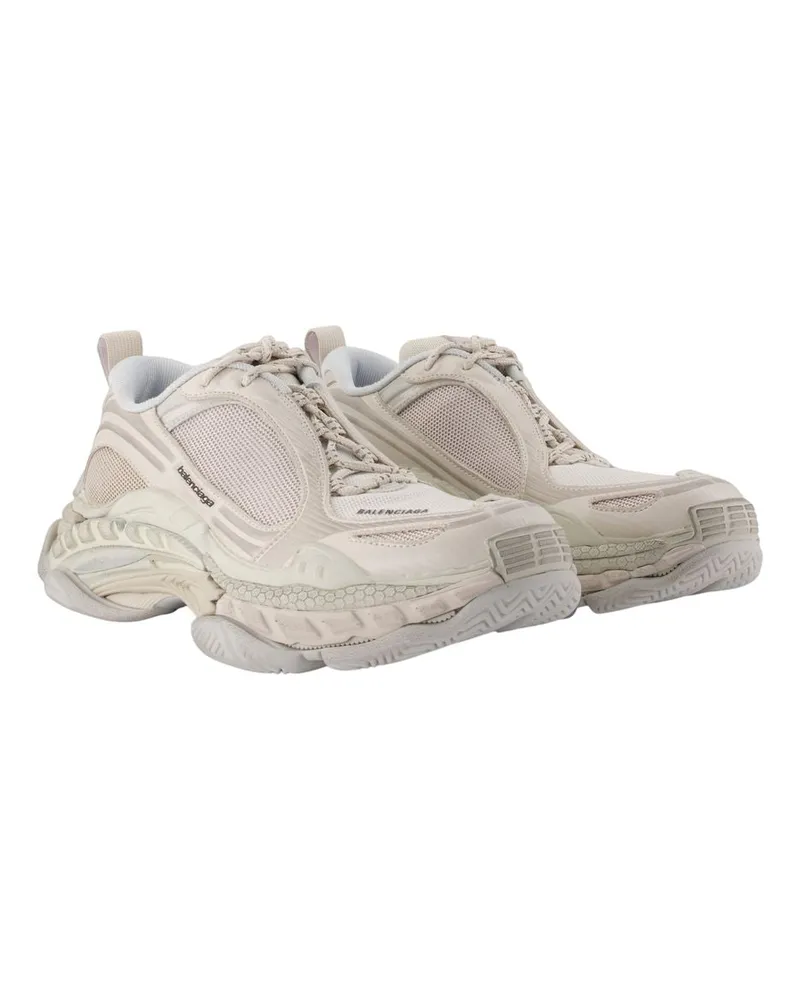 Balenciaga Women's Triple S 2 Sneakers -  Synthetic Beige Shoes Beige