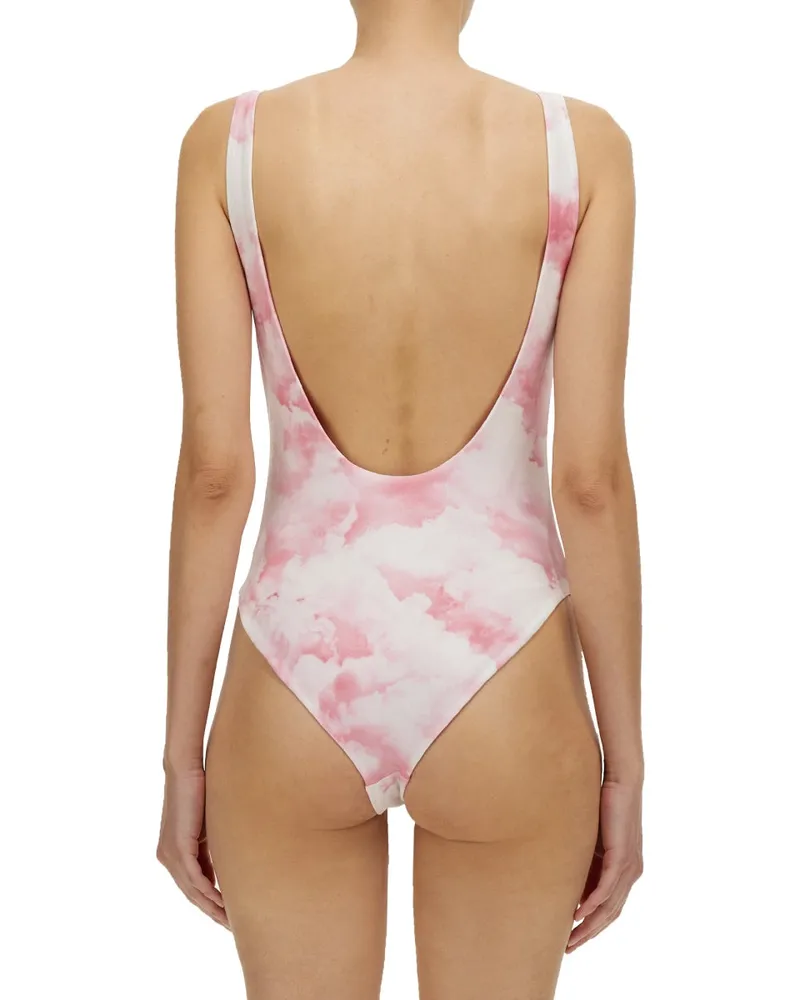 ROTATE Birger Christensen Cismione One-Piece Swimsuit — Pink Pink