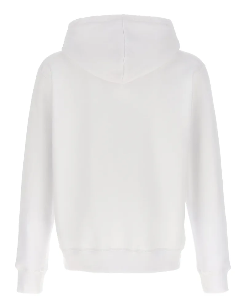 Dsquared2 Rubberized Logo Hoodie — White White