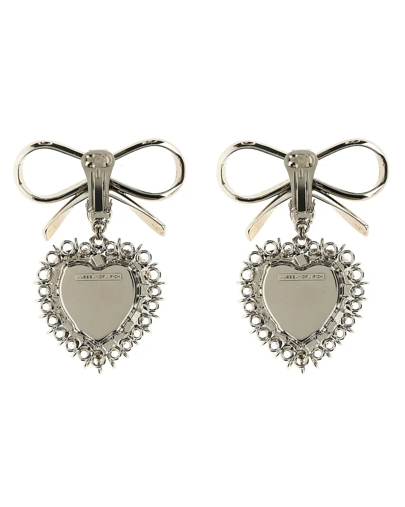 Alessandra Rich Women's Silver Glass Earrings Silver