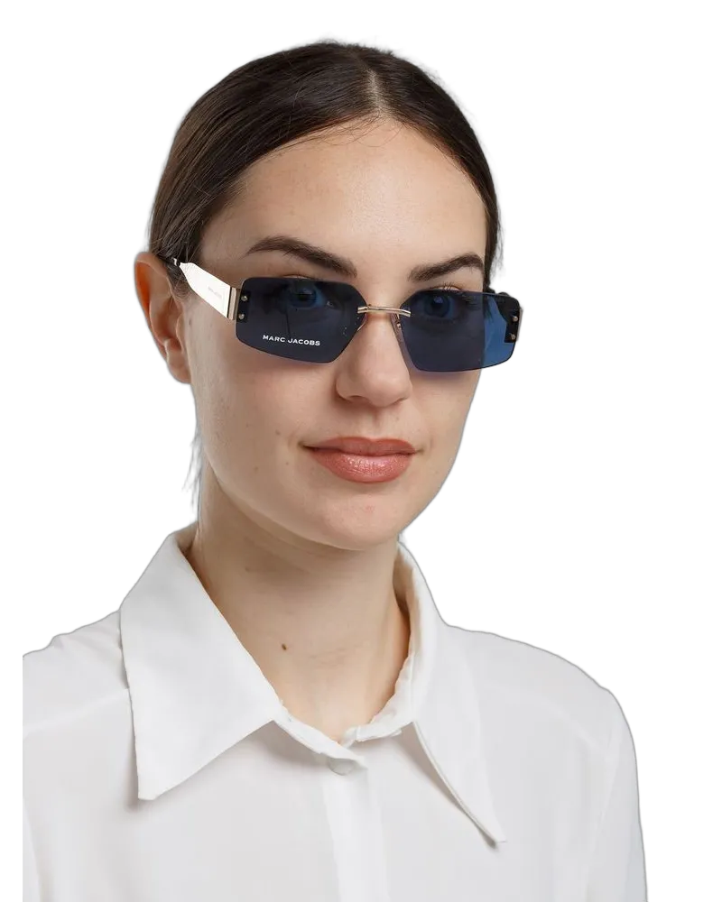 Marc Jacobs Unisex Sunglasses Gold Metal Gold