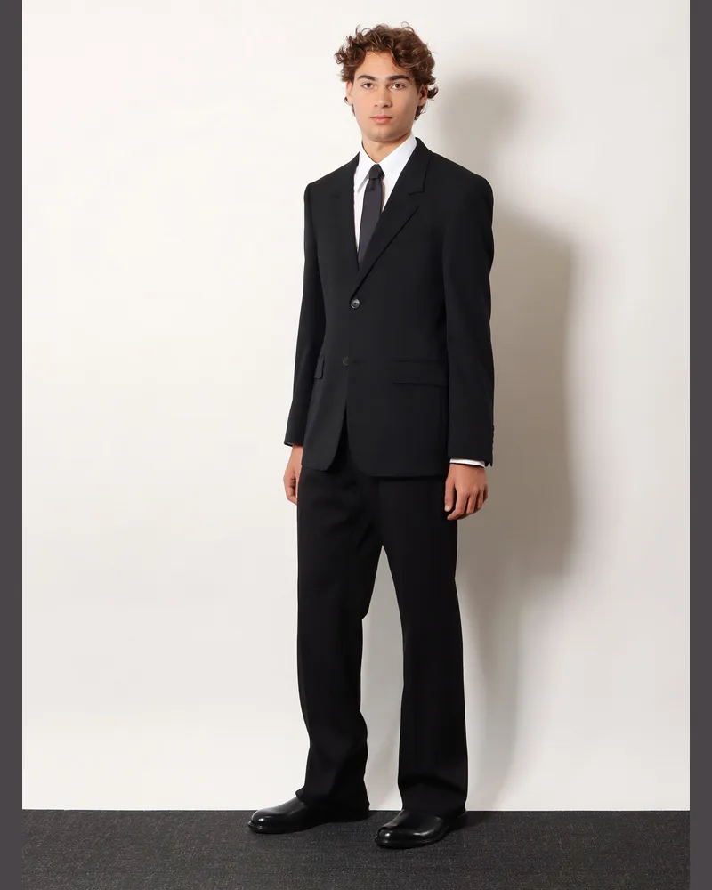 Balenciaga Men's Wool Blazer Black Blazers Jacket Black