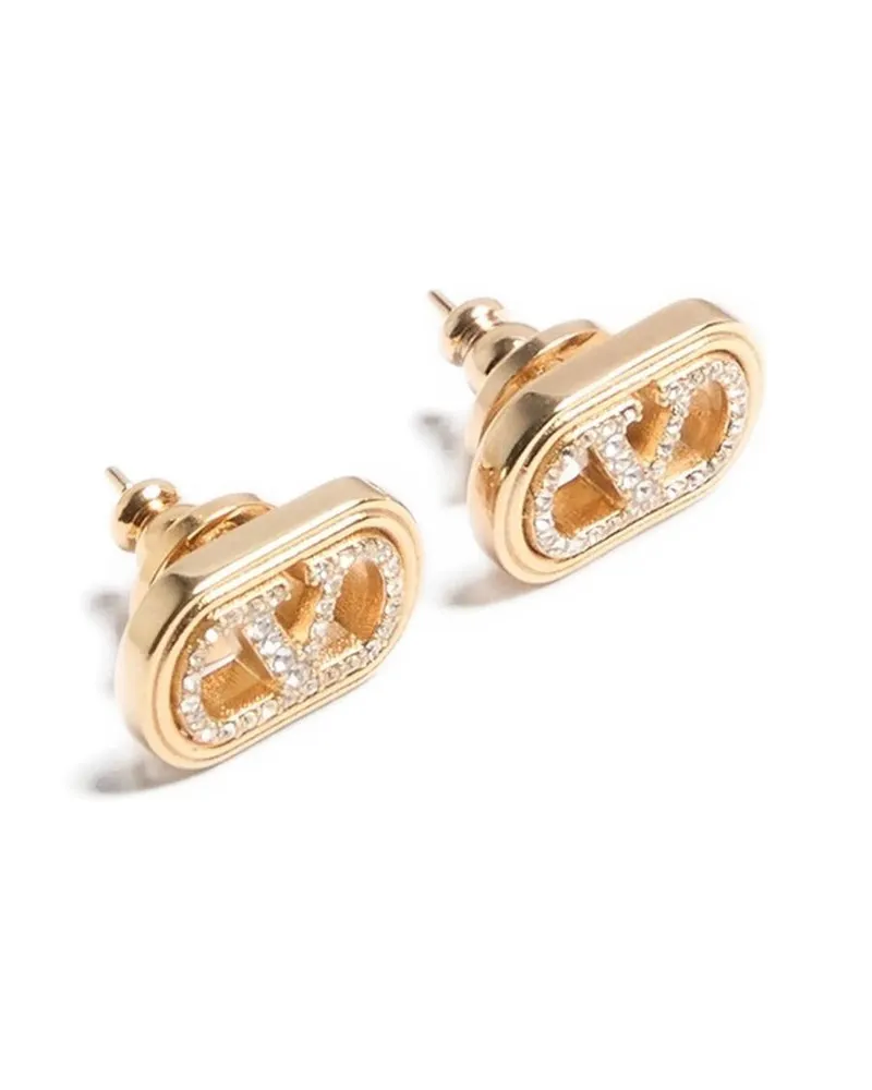 Valentino Garavani Swarovski Crystal Earrings — Gold Gold