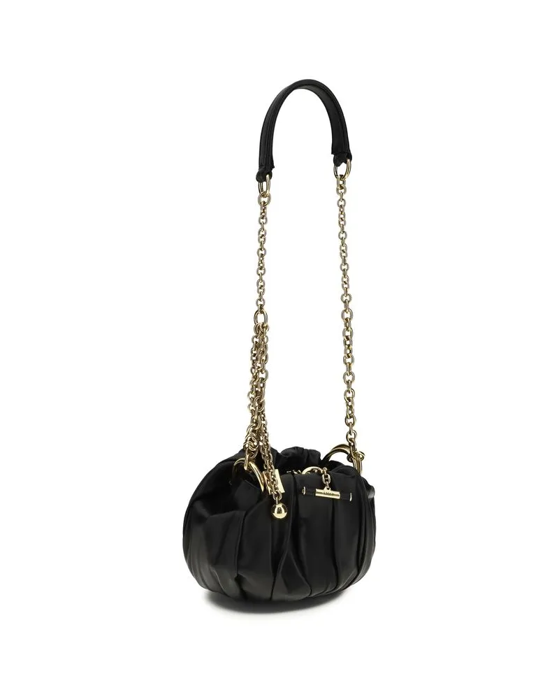 Chloé Women's Black Lamb Ovis Aries Shoulder Bag Black