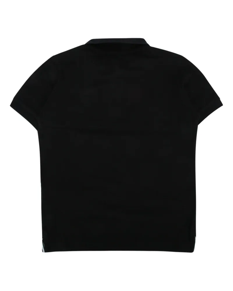 Stone Island Boys' Polo Black Elastane Cotton Black