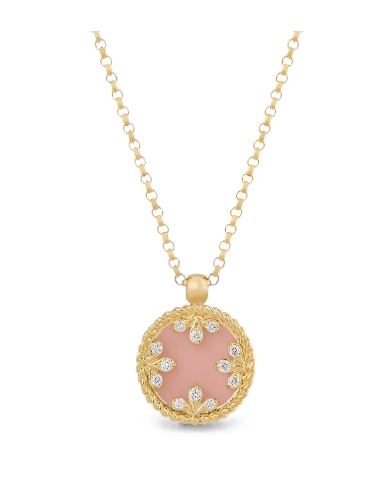 Roberto Coin Women's 18kt Yellow Gold Diamonds Necklace Ss26 W Gold