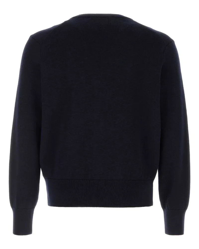 AMI Paris Marinerouge Exterior: Merino Wool Maglieria Sweater Navy