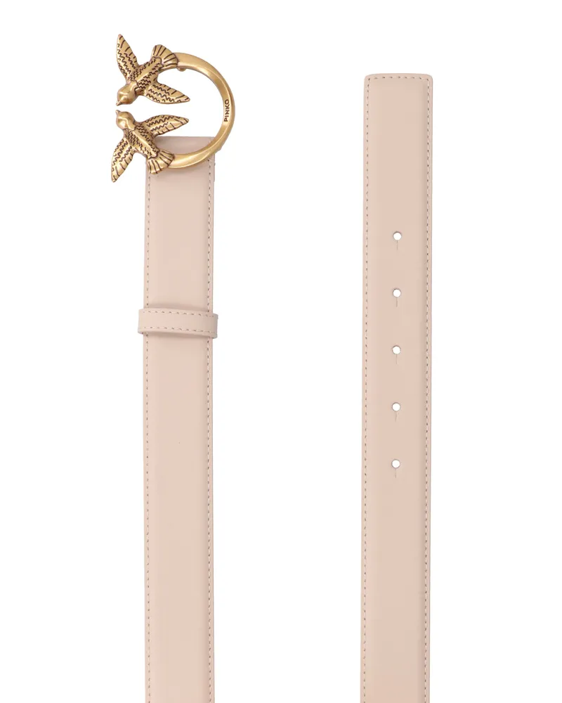 Pinko Women's Belts Beige Leather Beige