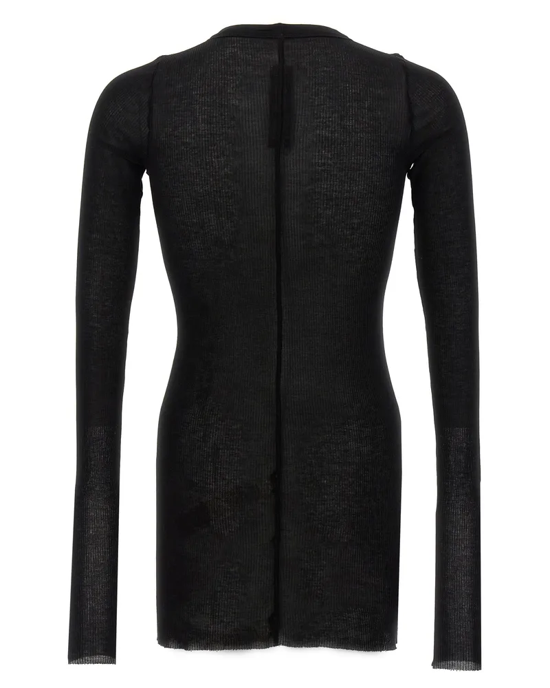 Rick Owens Men's Black Viscose T-Shirt Black