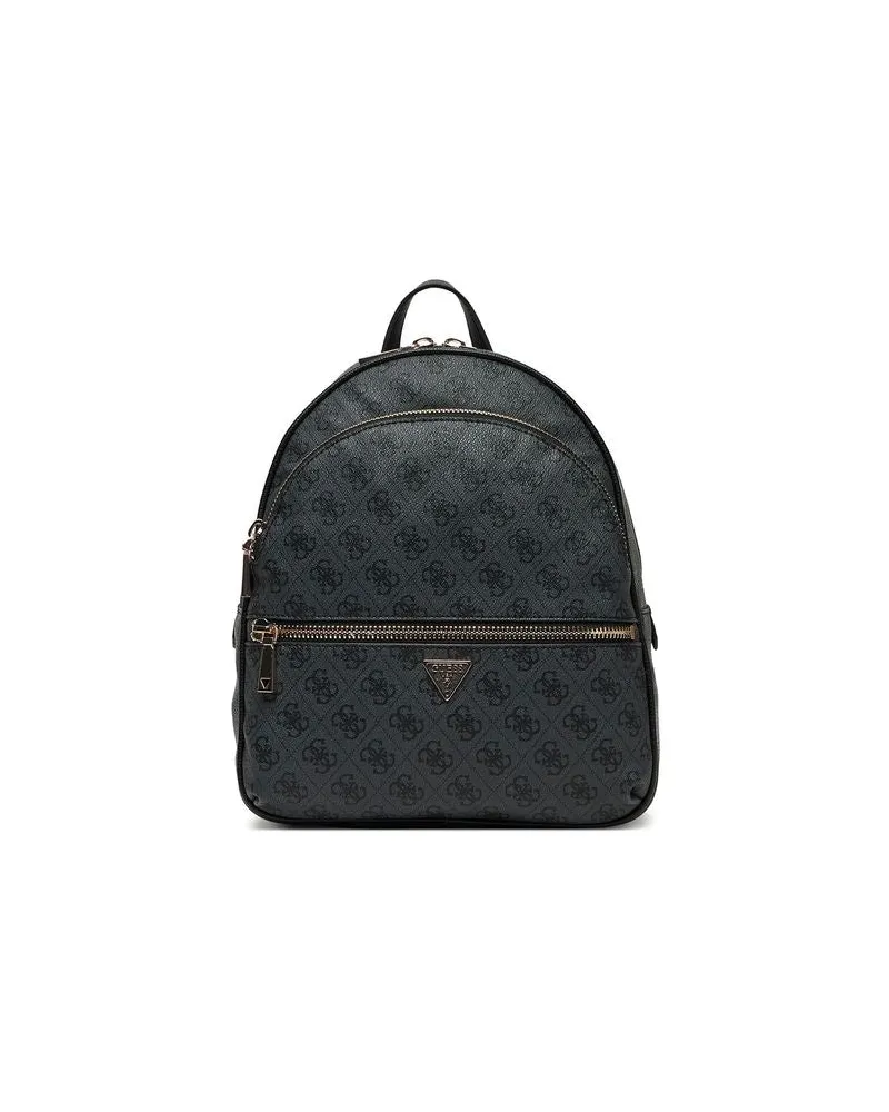 Guess Women's Backpack Coal Logo Polyurethane Gray