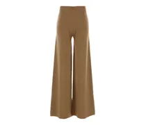 Women's Camel Wool Blend Judy Pant Cammello Exterior: Cashmere Pantaloni Trousers