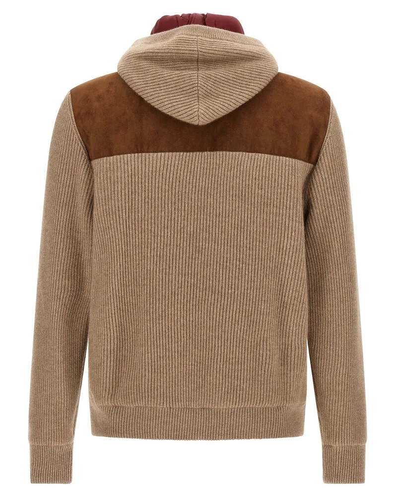 Brunello Cucinelli Suede and Cashmere Blend Jacket — Brown Brown