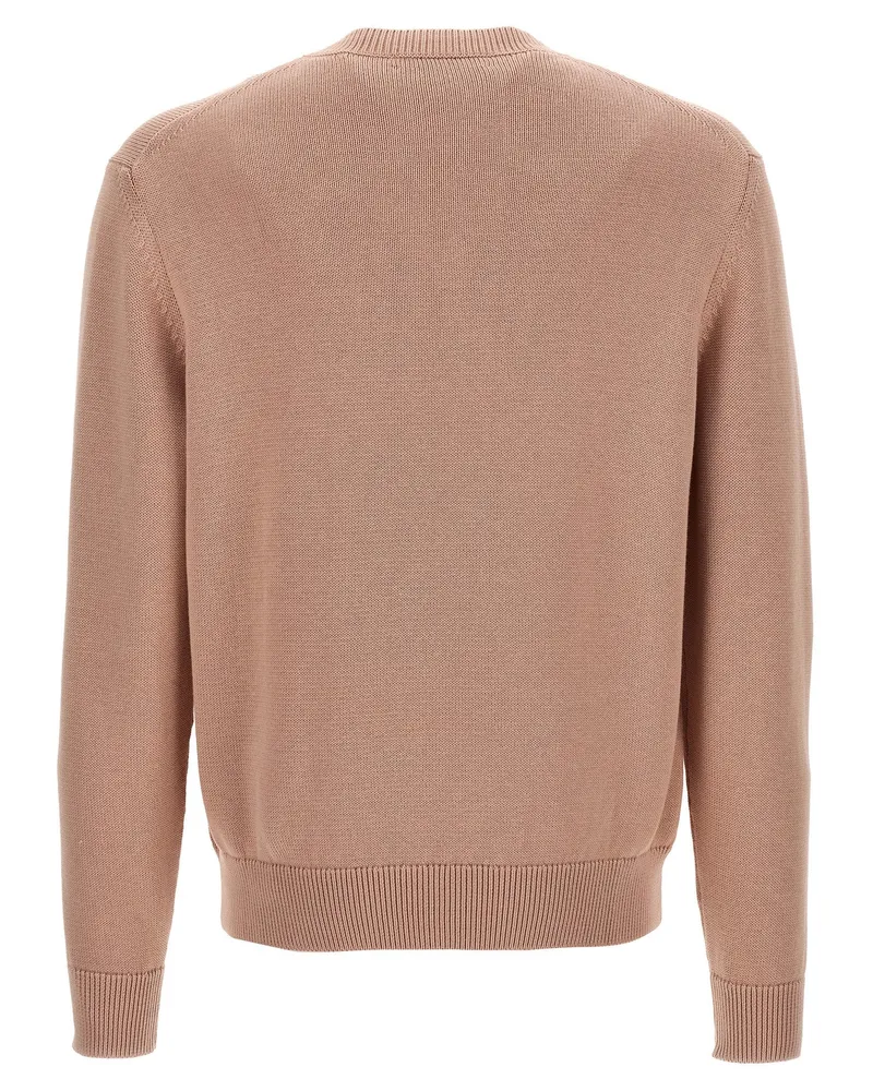 Etro Logo-Embroidered Sweater — sand Camel