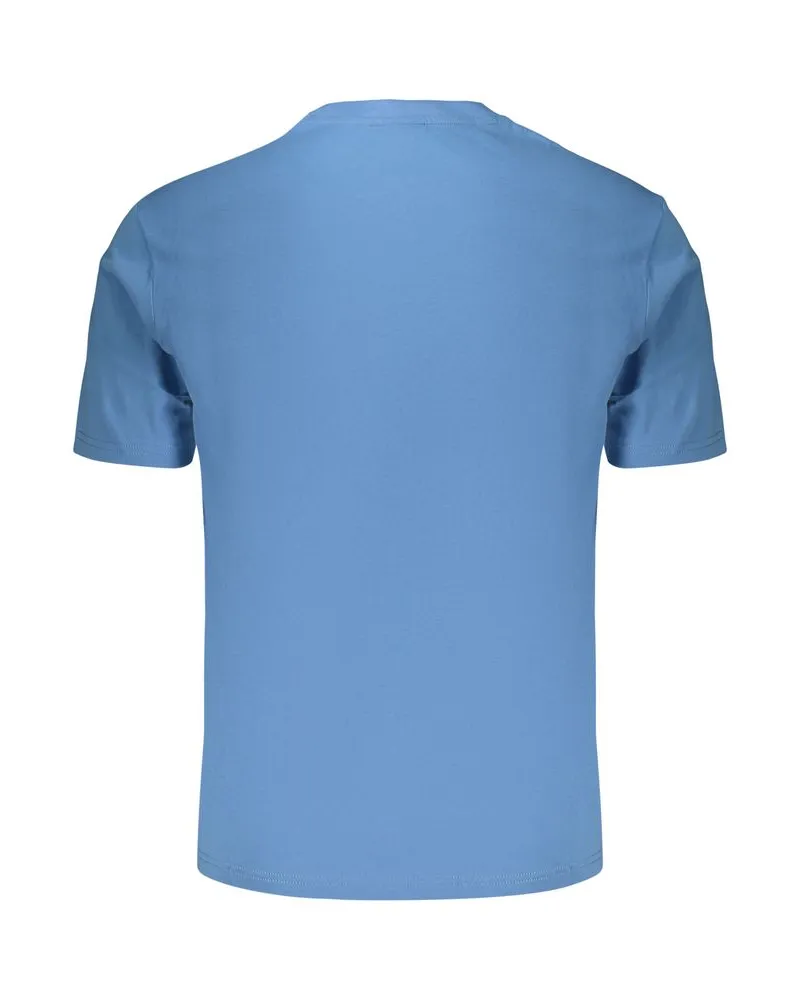 Napapijri Logo-Print Cotton T-Shirt — Blue Blue