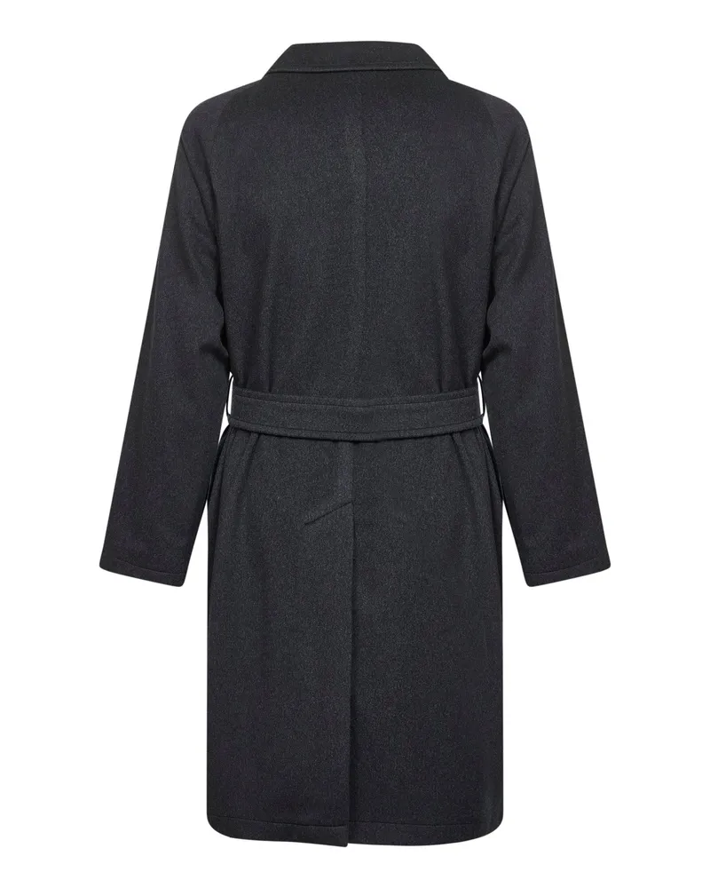 Tagliatore Virgin Wool and Cashmere Blend Coat — Gray Gray